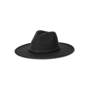 Black Nashville style wide brim Fedora